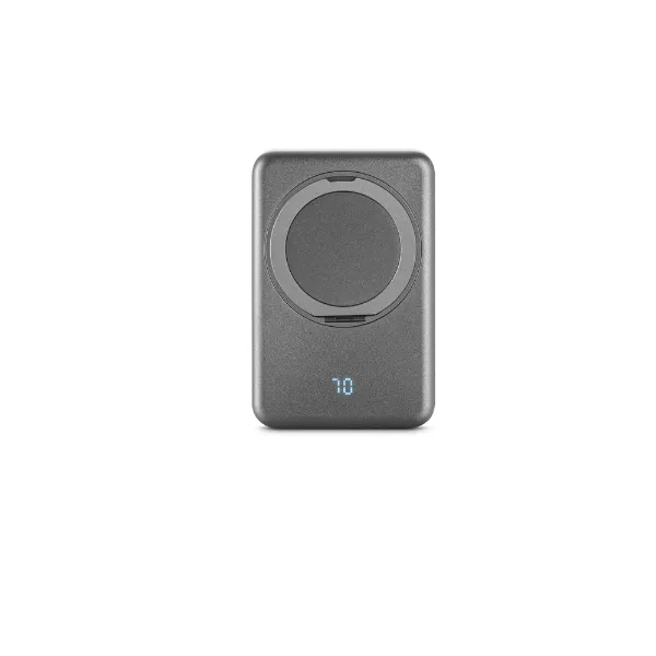Bateria portátil magnética personalizada com carregador por indução super-rápido 5'000 mAh Bateria portátil magnética personalizada com carregador por indução super-rápido 5'000 mAh